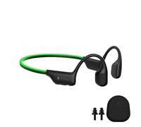 Rythflo Bluetooth Headphones, Bone Conduction Headphones w/Mic Open Ear Wireless Earbuds w/Light Bar for Running, IPX7 Waterproof 32GB MP3 for Swimming, 8Hrs Playtime Earphones for Sports Workouts