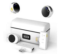 Rythflo Wireless Lavalier Microphone for iPhone/Android with Lightning/USB C(2 TX 2 RX Charging Case), Mini Microphone with Noise Cancellation, 35H Battery, Clip on Lapel Mic for Video Recording Vlog