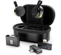 Rythflo Wireless Mini Microphone for Camera/iPhone/Android/iPad/Laptop, Lav Mic with Charging Case, AI Noise Reduction, 50H Battery, 230ft Range, Lavalier Microphone for Video Recording, YouTube, Vlog