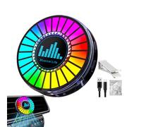Rythm Light, Sound Control Fragrance Lamp | Small Responsive LED Light with Round Timing Function, Round Sound Light for Car Dashboard, Room Atmosphere, V