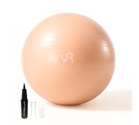 RYTMAT Anti Burst Yoga Ball 55cm Extra Thick Gym Ball with Inhalation Tube Anti Slip Exercise Ball for Yoga Pilates Labour Chair for Balance Core Training