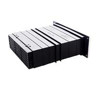 Rytons Black 9"×3" Cavity Wall Telescopic Vent Set with Hit & Miss Grille