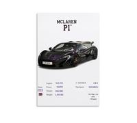 RYTRHNCV Mclaren P1 Hyper Car Posters Aesthetic Canvas Wall Art Print Home Decor for Bedroom Living Room16x24inch(40x60cm) Unframe-style