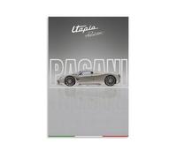 RYTRHNCV Pagani Utopia Sports Car Posters Aesthetic Canvas Wall Art Print Home Decor for Bedroom Living Room12x18inch(30x45cm) Unframe-style