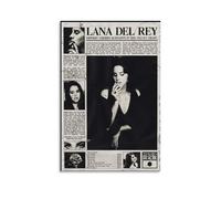 RYTRHNCV Vintage Singer Lana Del Rey Posters Aesthetic Canvas Wall Art Print Home Decor for Bedroom Living Room12x18inch(30x45cm) Unframe-style