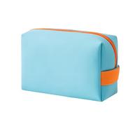 RYTTGOP Toiletries Travel Bag, Leather Travel Bag, Large Capacity Travel Cosmetic Bag, Portable Pouch Open, with Divider Handle, for Women, Travel