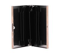 RYTTGOP Wallet Men, Wallet, Credit Card Holder, Metal Wallet Stainles, with Money Clip, Blocking Smart, Aluminum Holder Wallet, for Men, Women Black (Stainless Steel Card Holder 6 Cards Rose Gold)