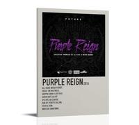 RYTWQRWE Future Purple Reign Posters Aesthetic Wall Art Decor Vintage Canvas Decorative Painting Poster for Living Room Bed Room 20x30inch(50x75cm) Frame-style