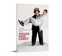 RYTWQRWE I Now Pronounce You Chuck And Larry Posters Aesthetic Wall Art Decor Vintage Canvas Decorative Painting Poster for Living Room Bed Room 08x12inch(20x30cm) Frame-style