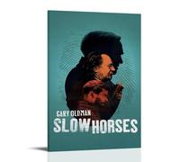 RYTWQRWE Slow Horses Posters Aesthetic Wall Art Decor Vintage Canvas Decorative Painting Poster for Living Room Bed Room 12x18inch(30x45cm) Frame-style