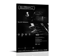 Ryuichi Sakamoto Opus Waterproof And Stain Resistant Wall Paintings High-definition Spray Painted Decorative Paintings Study And Coffee Shop Decorations Fade ResistantFrame-style08x12inch(20x30cm)