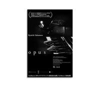 Ryuichi Sakamoto Opus Waterproof And Stain Resistant Wall Paintings High-definition Spray Painted Decorative Paintings Study And Coffee Shop Decorations Fade ResistantUnframe-style16x24inch(40x60cm)