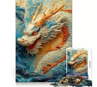 Ryujin King Of The White Dragons Jigsaw Puzzle 1000 Piece for Teenagers Reason Skill Toy Relaxing Fun Exact Cut (38x26cm)