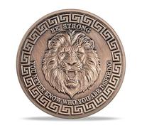 RYUKENLM Christian Knights Templar Challenge Coin-Lion, Sword, and Shield-Symbol of Courage, Faith, and Protection-Inspirational Gift for Men Women
