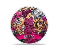 RYUKENLM Libra Zodiac Challenge Coin, 12 Zodiac Constellation Coin Talisman,Good Luck Charm Tarot Coin, Meaningful Star Sign Gift for Men, Women, Friends & Kids