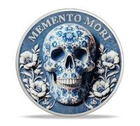 RYUKENLM Memento Mori Coin Skull Challenge Coins EDC Stoic Reminder Token