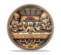 RYUKENLM The Last Supper Christian Coin Christian Gift for Men & Women