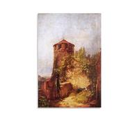RyuSa Carl Spitzweg Famous Painters' Works（Sleeping Guards） Printing Posters Print Photo Art Painting Canvas Home Decorative Bedroom Modern Decors Gifts 12x18inch(30x45cm)