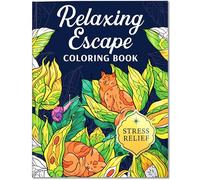 RYVE Coloring Book for Adults Relaxation - Unwind and Relax with 32 Stunning Designs - Mindfulness and Stress Relief Color Book for Adults, Adult Coloring Book for Women, Easy, Calming, Relaxing
