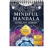 RYVE Mandala Coloring Book for Adults - 50 Unique Designs, Spiral Bound, Stress Relief & Relaxation Mindfulness Art Therapy | No-Bleed Paper | Easy-to-Tear Pages for Framing