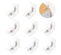 Ryvera 8 Sets of Tilt Protection Furniture for Toddlers, Tilt Protection Furniture Wall Anchor, Anti-Tip Holder for Baby Proofing & Pet Protection, Wall Anchor, Anchor Straps No Drilling