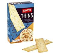 Ryvita Cheddar & Cracked Black Pepper Flatbreads, 125g