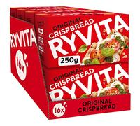 Ryvita Original Crispbread | Low Fat | Healthy Snack | High in Fibre | 16 PACKS of 250g
