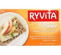Ryvita Wholemeal Rye Crisp Bread Sesame Seed 250g - Pack of 6 by Ryvita
