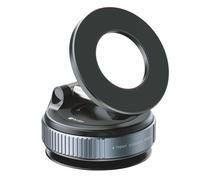 Ryvlan Magnetic Car Phone Holder with 360° Degree Rotating Vacuum Suction Mount (Sleek Black)