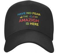 RYVOWETP Baseball Cap Snapback Sun Hat Have No Fear The Amazigh is Here Amazigh Berber Pride Baseball Cap Sun Hat Hats Baseball Cap Icon Hat Men Women's Gift Multicoloured