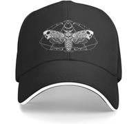 RYVOWETP Baseball Cap Snapback Sun Hat Surreal Death Moth Cap Baseball Cap Military Tactical Cap Sun Cap Hats Woman Men's Gift