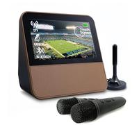 Rywob 7" Small Portable TV,1080P HD Touch Screen with USB/HDMI Input,Mini Karaoke Machine and Bluetooth Speaker,Battery Operated TV with Remote for Camping,Car