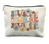 RYYCDOI Jesus makeup bag person Cosmetic Bag, nurse - flower - 1