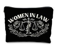 RYYCDOI makeup bag lawyer Cosmetic Bag, women in law - black