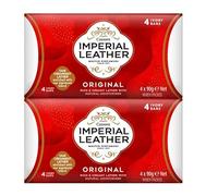 RYYN® 8 bars of Imperial Leather Original Ivory soap, Silky Smooth Sensitive Skin Bar, Classy Cleansing Perfume Soap