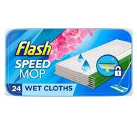 RYYN® Flash Speed Mop Wet Cloth Refills 24 Pack | Lemon or Wild Orchid Scent | Extra Thick & Wet | Traps Dirt & Grime | Multi-Surface Cleaning | Fast & Easy to Use 24 Pack Refill (Wild Orchid)
