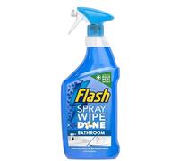 RYYN® Flash Spray Wipe Done Bathroom Cleaner 800ml Antibacterial Spray Kills 99.9% of Bacteria No Scrubbing or Rinsing Removes Soap Scum & Watermarks White Blossom Scent x 1 Pack