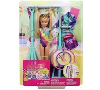 RYYN New Amazing Gymnastics Doll and Playset - Includes Doll with Fashions & Accessories, Spinning Bar, Hoops, Ribbon, Medal, Trophy, Towel & Gym Bag, Great as a Gift - A41