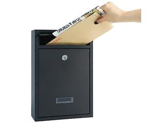 RYZAN Letter Box, Post Box & Parcel Box Outdoor - Lockable Storage Box with Secure Key Lock - Post Boxes Wall Mounted Waterproof, Durable Rust-Resistant Design for Residential & Commercial Use