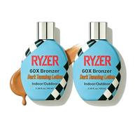 Ryzer Tanning Lotion, Tanning Bed Lotion with 60x Bronzer, Deeply Hydrates to Blur Age Spots and Imperfections, for Use Indoor and Outdoor (2Pcs)