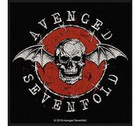rz Avenged Sevenfold Distressed Skull sew-on cloth patch 95mm x 95mm
