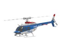 RZARDFLAMR 1:33 C138PRO Bell 206 RC Helicopter, 2.4G 6CH Aircaft Model with One-Touch Inverted Flight & Optical Flow Positioning, Indoor/Outdoor Aviation Model for Beginner (RTF/Police Livery)