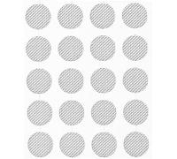 Rzcin 20-Pack Stainless Steel Earbud Filters - 4mm Mesh Replacement for in-Ear Headphones, Anti-Dust and Sweat-Resistant Earphone Accessories (Silver)