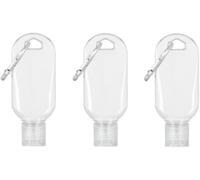 Rzcin 3 Pcs Portable Hot Sauce Keychain Bottles - Mini Ketchup Containers for On-The-Go - Mini Hot Sauce Bottles, Refillable Travel Size, 2oz/50ml,Sauces, Gravies and Marinades,Keychain Container