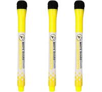 Rzcin 3 Pcs Yellow Magnetic Whiteboard Pen Writing Drawing Erasable Board Marker Office Supplies Erasable Whiteboard Pen Dry Erase and Wet Erase Markers Mini Dry Erase Markers for Whiteboard