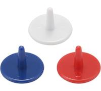 Rzcin 50 PCS Golf Ball Marker 18mm Random Color Plastic Ball Mark On-Course Accessories