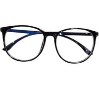 Rzcin Blue Black Plastic Light Glasses for Women, Blue Light Glasses, Light Blocking Glasses, Computer Reading Glasses for Women Men,Vision Blue Light Blocking Glasses Vision