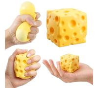 RZCOMP Cheese Squishy Big Squishy Cheese Slow Rising Ultra-Soft,Stress Relief Fidget Novelty Squeeze Toys Gift for Adults & kids 5CM