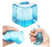 RZCOMP Cube Squishy,5CM Squishy Cube Fidget Toys,Slow Rise Cube Stress Ball Squishy Toys Gift for Adults & Kids (Blue)