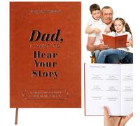 RZCOMP Dad,I Want to Hear Your Story:A Father’s Guided Journal To Share His Life & His Love,Dad Journal Book and Memory Keepsake Book,Portable Journal Supplies & Dad Story Book